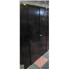 Image 1 : LARGE BLACK METAL STORAGE CABINET