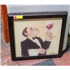 Image 1 : CAROLE KATCHEN PRINT "WINE TASTING" 18" X 18"
