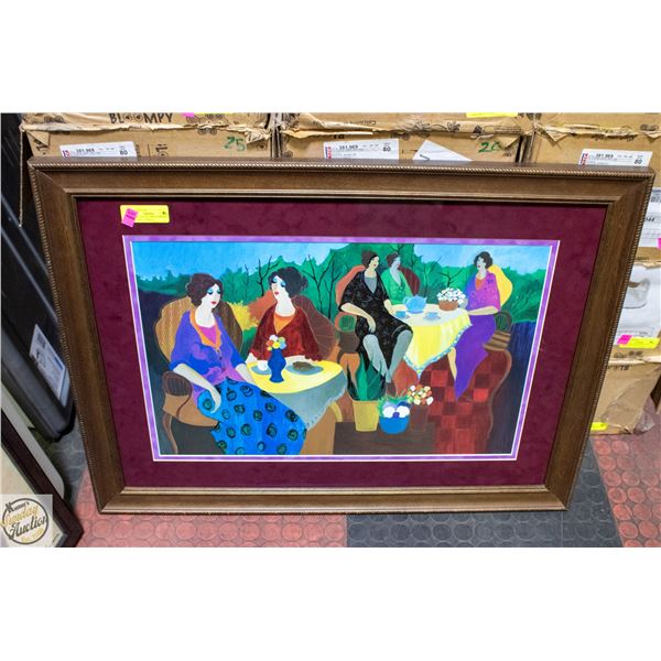 MORNING SOCIAL PRINT FRAMED BY ITZCHAK TARKAY