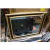 Image 1 : VINTAGE GOLD GILT ORNATE FRAMED MIRROR 28" X 34"