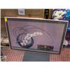 Image 1 : LARGE ASIAN ORCHID PRINT FRAMED 27.5" X 40"