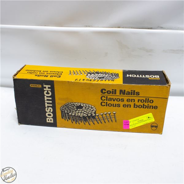 BOX OF BOSTITCH FRAMING NAILS 3 ¼” X120”