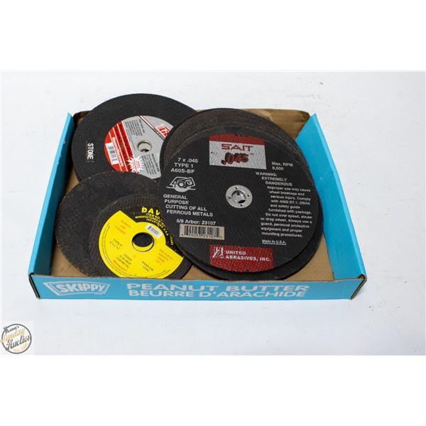 UNUSED 15 CUTOFF WHEELS 12 METAL 3 STONE