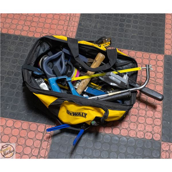 DEWALT BAG FULL OF TOOLS.