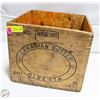 Image 1 : VINTAGE WOODEN CANADIAN BUTTER CRATE