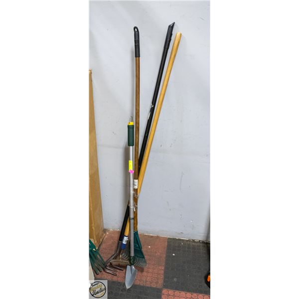 LOT OF YARD TOOLS