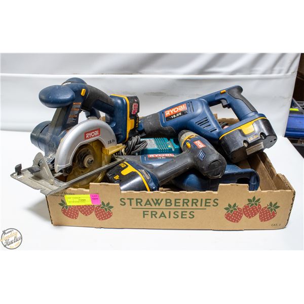SET OF RYOBI TOOLS