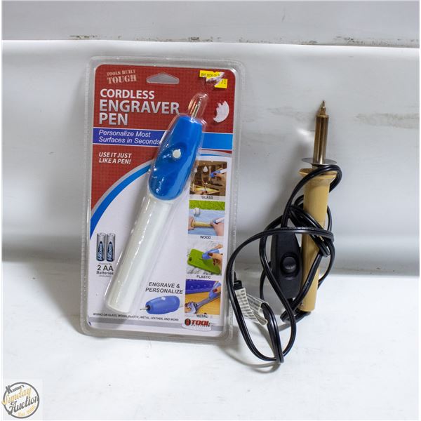 2 ENGRAVING PENS 1 NEW CORDLESS