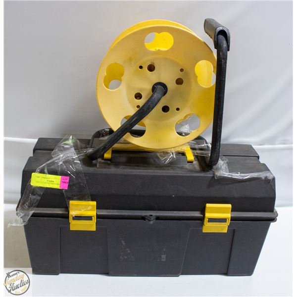TOOL BOX & ELECTRIC CORD REEL