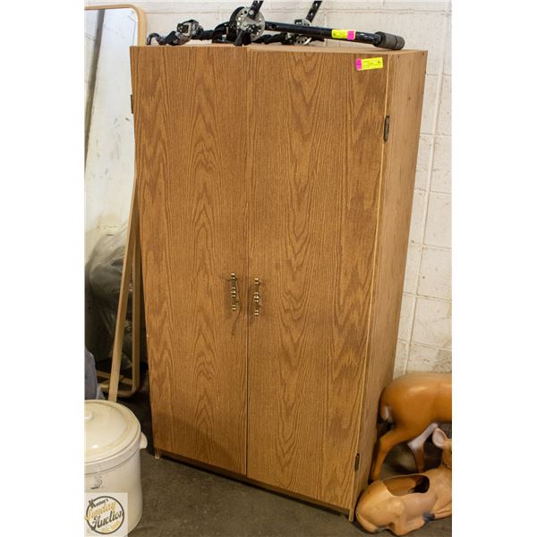 WARDROBE CLOTHING CABINET STYLE H-60" W-22" L-32"