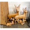 Image 1 : 1989 FAMILY OF 4 DEER OUTDOOR GARDEN + YARD DECOR