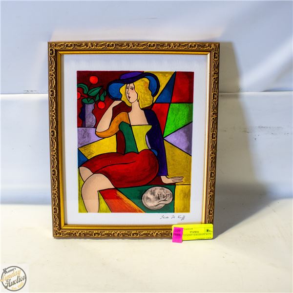 LINDA LE KINFF SERIGRAPH WITH COA
