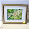 Image 1 : KNUD VEJSIG WATERCOLOR OF DEER WITH COA