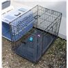 Image 1 : WIRE ANIMAL CARRIER (DENTED METAL+RUST) 21X19X30"