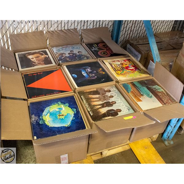 PALLET OF RECORDS: ROCK, POP, COUNTRY & MORE