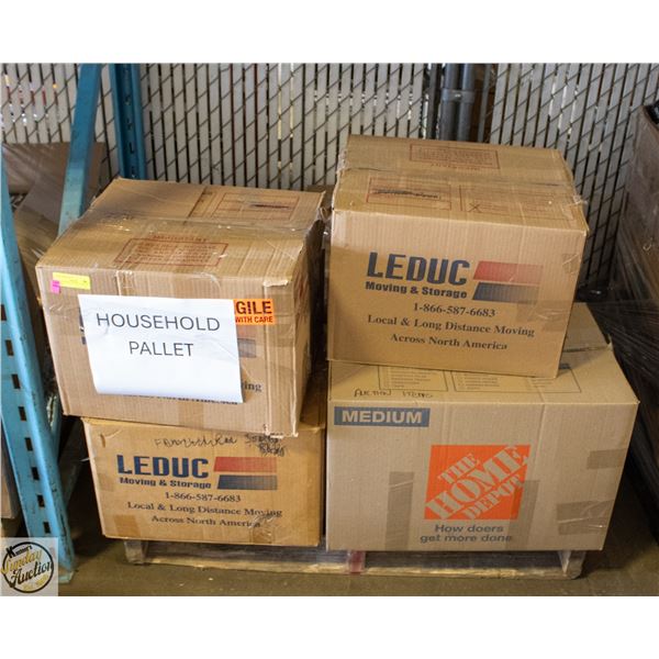 PALLET OF ESTATE HOUSE ITEMS BOXED