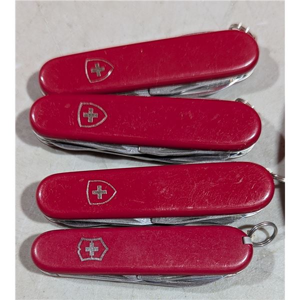 Lot of Four Swiss Army Pocket Knives