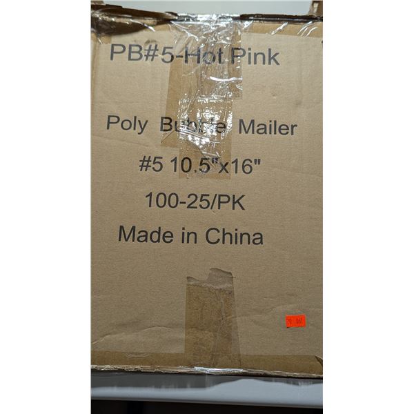 Hot Pink Poly Bubble Mailer Bags