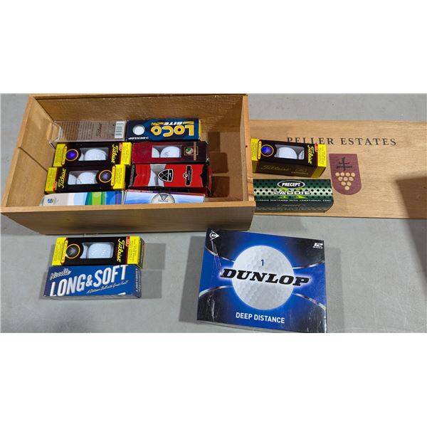 Lot of Assorted Golf Balls w/ Dunlop, Precept & More