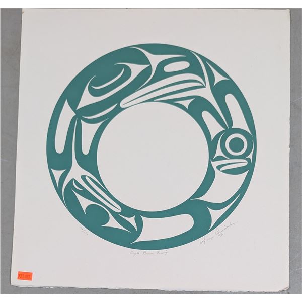 “Eagle Drum Design” Indidgenous Signed Limited Edition Serigraph