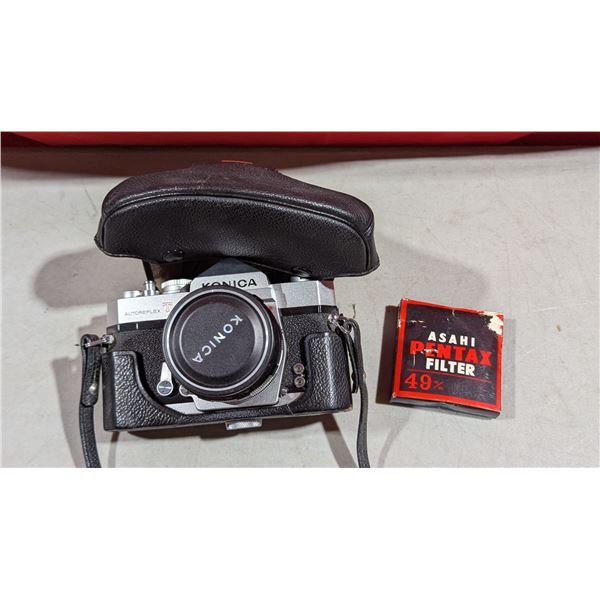 VTG Konica Autoreflex T 35mm SLR Camera w/ Hexanon AR 57mm f/1.4 Lens