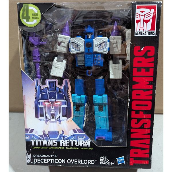 2017 Hasbro Transformers Titans Return Leader Class Overlord w/ Dreadnaut