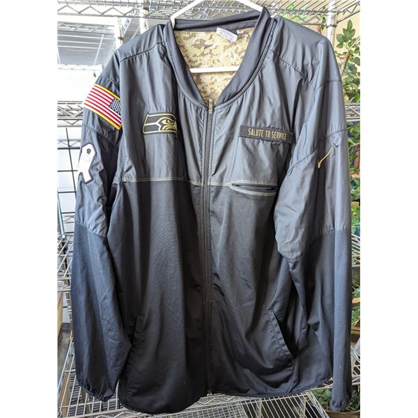 Nike Seattle Seahawks Salute To Service Hybrid Jacket Black Digital Camo Lining