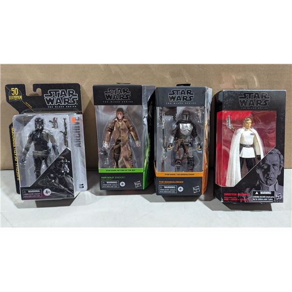 Lot of Four Hasbro Star Wars The Black Series Action Figures