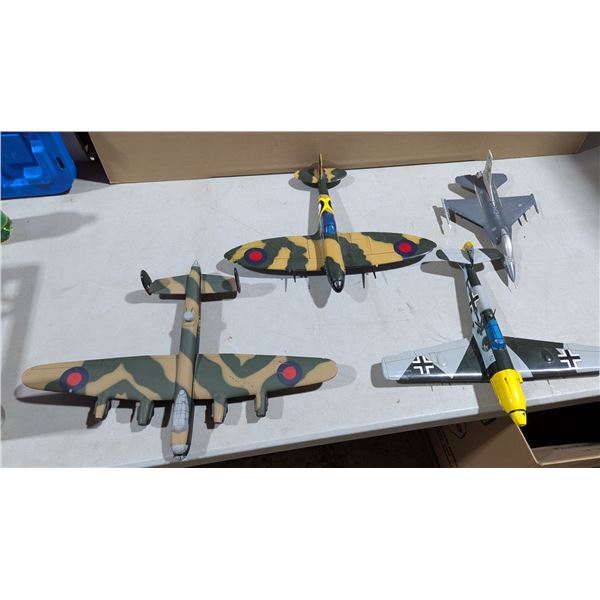 Lot of Four Built Military Model Aircrafts
