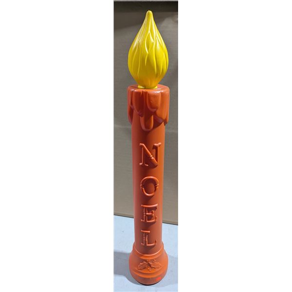 VTG Lighted Noel Candle Blow Mold Outdoor Christmas Decoration