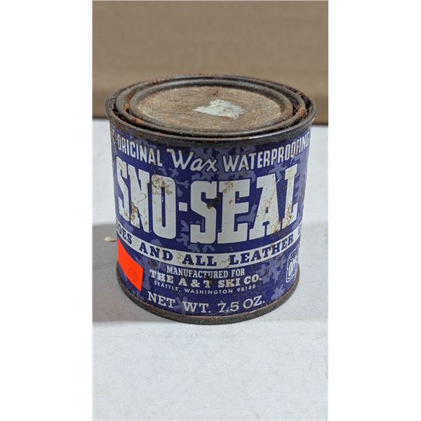 VTG SNO-SEAL Original Wax Waterproofing Leather Treatment 7.5 oz Tin - A&T Ski Co.