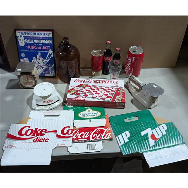 VTG Coca-Cola Items, 1930 King of Jazz Sheet Music, Coca-Cola Checkers & More