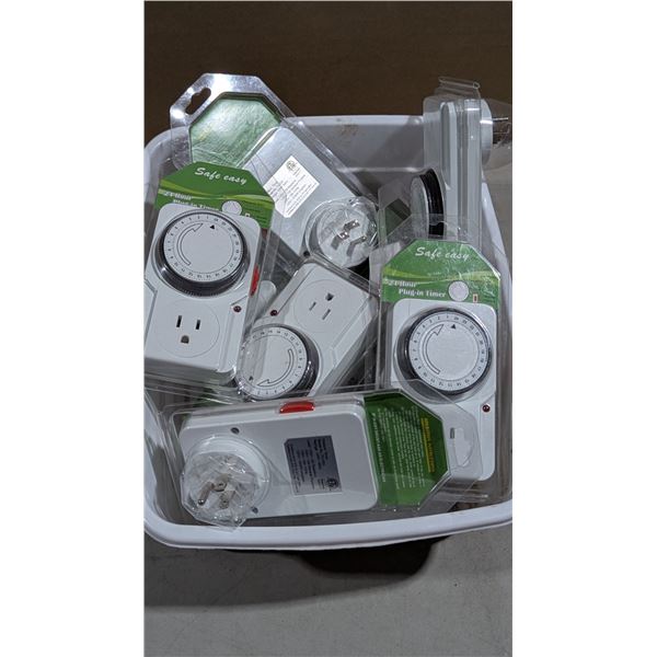 Lot of Safe Easy 24 Hour Plug-In Timers