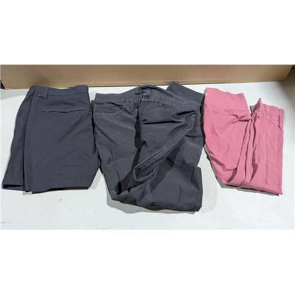 Lululemon Pants Lot - Two Men's Black Pants / Shorts & Women's Pink Leggings