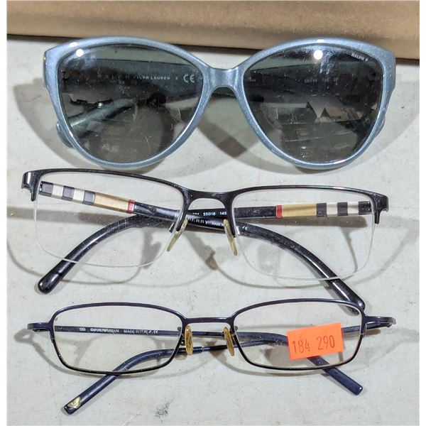 Lot of Burberry & Emporio Armani Eye Glasses & Ralph Lauren Sunglasses