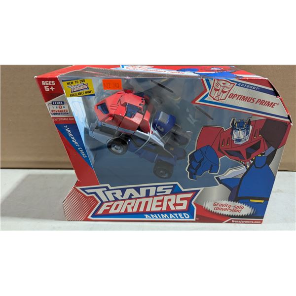 2008 Hasbro Transformers Animated Optimus Prime Voyager Class Earth Mode