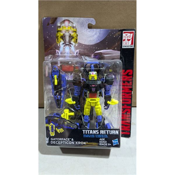2017 Hasbro Transformers Titans Return Gatorface & Decepticon Krok