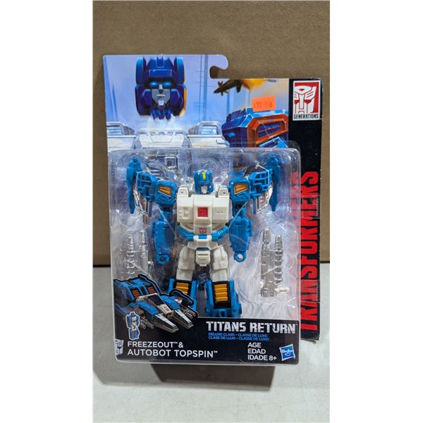 2017 Hasbro Transformers Titans Return Freezeout & Autobot Topspin