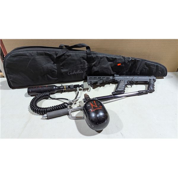 Tippmann US Army Alpha Black Tactical Paintball Marker Package Tanks Cabelas Bag