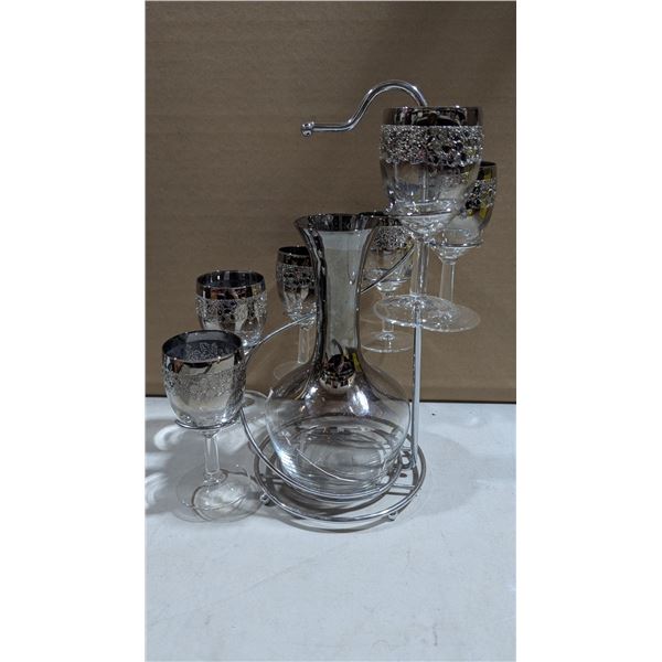 Glass Wine Set with Decanter