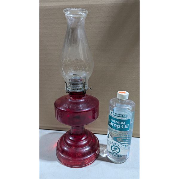 Hurricane Lamp with Lamp Oil