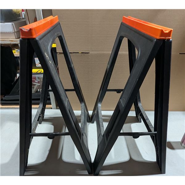 Pair of Folding Plastic Saw Horses