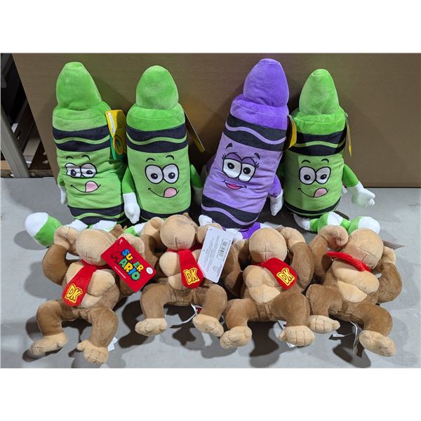DK and Crayola Stuffies Lot