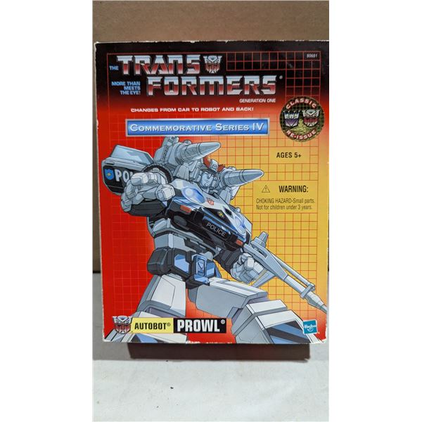 Transformers Autobot Prowl Commemorative Series IV