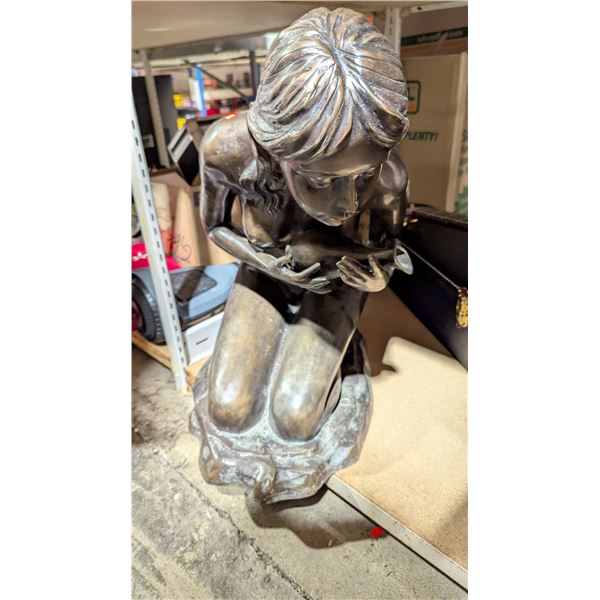 Large Bronze Nude Fountain Centerpiece