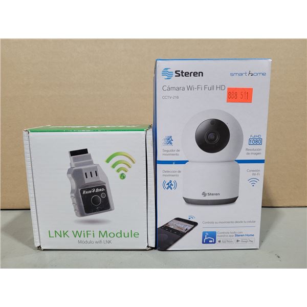Rain Bird LNK Wifi Module & Steren Smart Home Wifi Camera