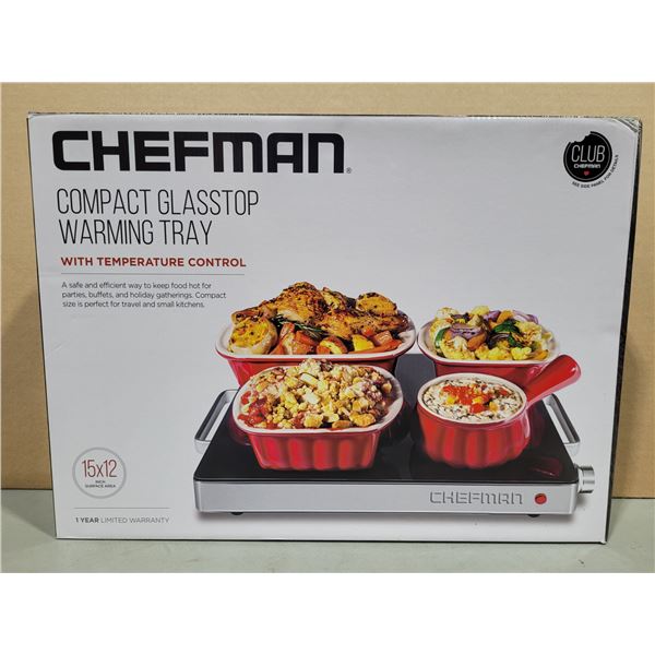 Chefman Compact Glasstop Warming Tray
