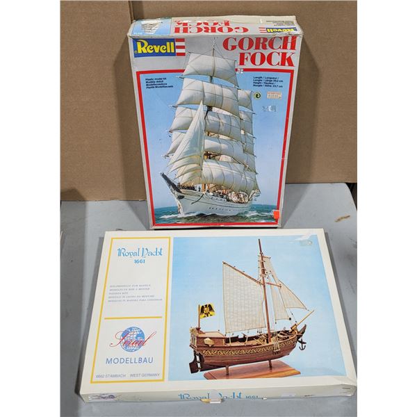 VTG Koral Modellbau "Royal Yacht 1661" & Revell "Gorch Fock" Model Kits