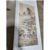 Image 4 : VTG Chinese Ink & Color Landscape Hanging Scrolls