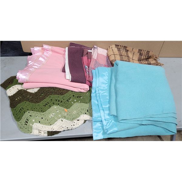 Blanket & Handmade Crochet Lot